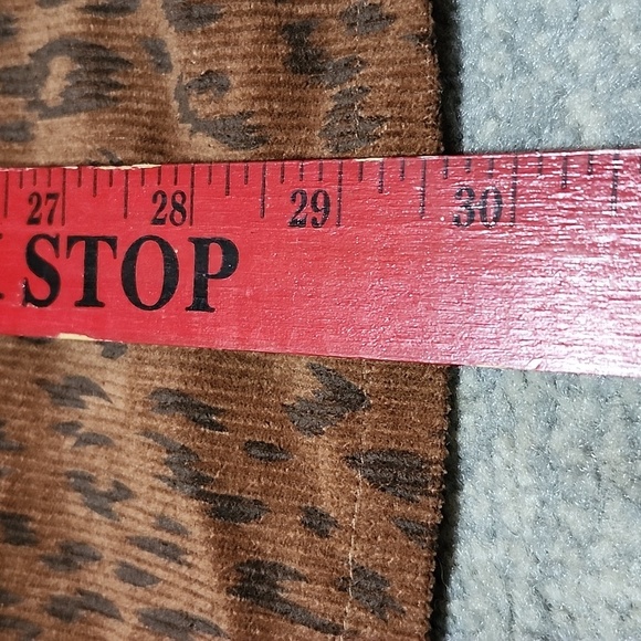 MITTOSHOP LEOPARD PRINT CORDUROY SNAP-BUTTON JACKET - Picture 10 of 14